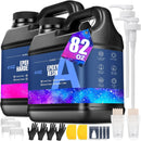 KISREL Crystal Clear Epoxy Resin Kit - No Bubble for Art,0.64 Gallon — 1