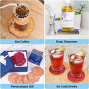 LET'S RESIN 18 Pcs Coaster Resin Molds Silicone, Coaster Molds — 6