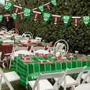 Gatherfun Football Party Decorations Disposable Tablecloth Plastic Touchdown Table Cover for Birthday Football Party Games Decoration 54 X 108Inch，2 Pack — 4