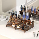 2 Set Wooden Tiered Risers Display Stands for Vendor Events,Stackable Wood Cupcake Display Stand,Farmhouse Decor Wood Dessert Table Display Set,Vendor Booth Display Items,Food Display Risers for Party | 2 PACK | Dark Brown — 6