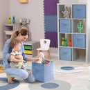 Sorbus Fabric Storage Cubes, 6-Pack Foldable Bins (11 Inch, Pastel Blue) — 2