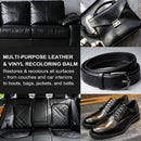 Black Leather Recoloring Balm, Color Restorer, Scratch Remover, Leather dye & Paint for Furniture, Couches,Car Seats — 2