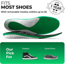 Protalus T-100 Lite Insoles – Patented Alignment Technology for Over-Pronation, Heel & Arch Support, Pain Relief – Deep Heel Cup for Active & Casual Shoes 4