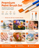 Small Paint Brushes Bulk, 160 Pcs Flat Tip Round Acrylic Paint Brushes for Kids Classroom Acrylic Watercolor Canvas Face Painting Touch Up | Mixed(80Flat+80Fine) — 4