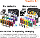 Shuttle Art Fabric Paint, 18 Colors Permanent Soft Fabric Paint in Bottles (60ml/2oz) with Brushes, Palette, Stencils, Non-Toxic Textile Paint for T-Shirts, Shoes, Jeans, Bags, DIY Projects&Art | 2 Fl Oz (Pack of 1) | Regular — 7