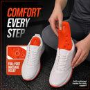 Original Steppers Insoles for Men & Women, 2026 New 4D Memory Foam Cloud Soles, Breathable Massage Shoe Inserts with Arch Support for Foot Pain & Fatigue, Trim-to-Fit for All Shoe Types - Orange — 2