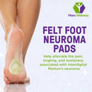 Comfort Metatarsal Felt Neuroma Pads for Feet - Ball of Foot Pads - 4 Pairs 1