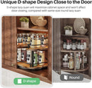 SNTD Lazy Susan Spice Rack Organizer for Cabinet, Wood, Vintage, 12 in — 4