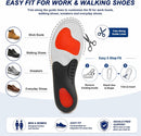 Shoe Insoles for Comfort: 12-Hour Arch Support for Work & Walking - Orange — 7