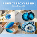 Craft Resin Crystal Clear Epoxy Resin Kit - Food Safe, UV Resistant - 34 Oz — 3