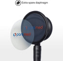 Paramed Stethoscope - Classic Dual Head - for Doctors, Nurses, Med Students, Professional Pediatric, Medical, Cardiology, Home Use - Extra Diaphragm, 4 Eartips, Accessory Case, Name Tag - 29.5 inch — 5