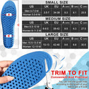 Ailaka Height Increasing Insoles for Men Women, 3 Heights Shock Absorbing - Blue, Heel Height: 3.5 Cm — 4