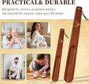 Wooden Shoe Horn Set, 15'' Long Handle for Seniors & Adults, 10.25'' Short Shoe Spoon f… — 4
