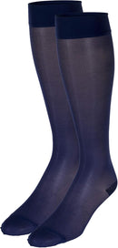Truform Sheer Compression Stockings, 15-20 mmHg, Women's Knee High Length, 20 Denier, Purple, Small | Small (1 Pair) — 2