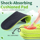 4D Cloud Insoles Men Women Relieve Foot Pain, Soft Anti-Fatigue, Cushioning - Black — 4