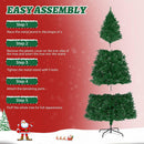 LEVELEVE Premium 7.5FT Pre-Lit Classic Artificial Holiday Christmas Tree w/1,450 Branch Tips,380 LED Lights for Home,Office,Party Decoration — 7