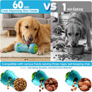 PETSTA 2 Pack Dog Puzzle Toys, Adjustable Treat Dispensing Slow Feeder Toy, Interactive Dog Enrichment Toy for Brain Stimulation and Boredom Relief — 4