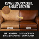 Leather Oil Conditioner with Applicator & Cloth – All-Natural Deep Conditioning Oil for Saddles, Furniture, Bags, Belts & Leather Gear – 8.45oz Restorative Oil for Dry, Cracked Leather — 7