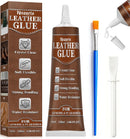 Leather Glue, 120ml Transparent Leather Adhesive, Industrial Strength, Waterproof, Leather Cement with Applicator… — 1