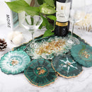 LET'S RESIN 4Pcs Resin Coaster Molds, Druzy Geode Agate Silicone Coaster Molds for Epoxy Resin, 5Inches Large Mould… — 4