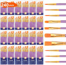 ESRICH 240PCS Paint Brushes, Paint Brush for Acrylic Painting | Purple — 1