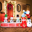 Vigdur 7FT Christmas Inflatables Outdoor Decor,Santa Claus Maker Snowman — 4