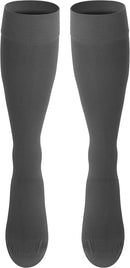 Truform 20-30 mmHg Compression Stockings for Men and Women, Knee High Length, Closed Toe | Gray | Small (1 Pair) | Microfiber Knit — 7