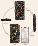 GIANCOMICS Mushroom Womens Wallet RFID Blocking, Credit Card Holder Bifold — 5