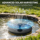 Solar Bird Bath Fountain Pump, 6.3 Inch Upgraded Floating Solar Powered Water…