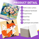ESRICH 24 Pack 3x3IN Mini Magnetic Canvas Panels, Small Canvases for Painting for Oil, Watercolor, Acrylic Painting & DIY Crafts with 24PCS 3x3IN Square Flat Canvas Boards, 24PCS Soft Magnets | 3 x 3 in (24 Pack) — 6