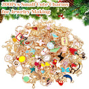 Acejoz 200Pcs Enamel Charms for Jewelry Making, Assorted Wholesale Mixed Bulk Metal Earring Bangle Charms for DIY… — 2