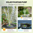 4.0W Solar Bird Bath Fountain Pump, Solar Powered Water Pump, Outdoor Water…
