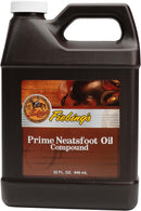 Fiebing's Prime Neatsfoot Oil 32 Fl Oz - Leather Conditioner & Preservative with Synthetic & Natural Animal Oil - Waterproof, Soften, Restore & Strengthen Leathercraft Shoe, Boot, Saddle, Couch, Purse — 1