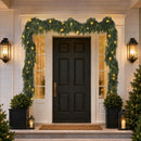 9FT Christmas Cedar Garland with Lights Prelit Pine Garland Christmas Decor — 6