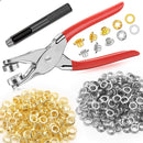 643Pcs Grommet Tool Kit 1/2 Inch(Inside Hole Size) Eyelet Kit with 320Pcs Eyelets Grommets, 320Pcs Washers, and Grommet Eyelet Pliers for Leather/Belt/Shoes/Crafts | 643pcs 1/2 Inch (Inside Diameter) Silver/Gold — 1
