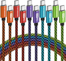 Teyssor USB C to USB C Cable, Type-C Charger Cable 10FT 5Pack 60W, USBC to USBC Fast Charging Cable for Phone 17/16/ 15 Series, Type C Charger Cable for Samsung S24/S24+, MacBook, Pad Pro/Air 1
