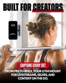 Magnetic Phone Holder for Gym, Stand for MagSafe and Android, Alloy Base photo 3