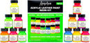 Angelus Neon Acrylic Leather Paint Set – 12 Vibrant Colors, 1 oz Each – Non-Toxic Leather, Canvas, Wood Paints for Customization and — 3
