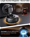 Miracase for MagSafe Car Mount[3800gf Strong Magnet & 90+LBS Suction Base]Magnetic Phone Holders for Your Car, 360° Adjustable Dashboard &Windshield Mount with Adhesive Suction Cup for All Smartphones | Carbon Black | 1 Pack photo 2