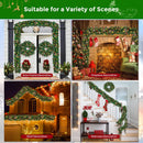 Christmas Garland, 12FT Prelit Christmas Garland with 100 LED Lights, Greenery Xmas Garland with 20 Pine Cones 90 Red Berry Christmas Decoration for Indoor Outdoor Home Mantel Fireplace — 5