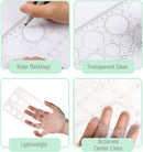 Mr. Pen- Circle Template, 2 pcs, Circle Template for Drawing Stencils | Circle, Hexagons, Squares, Triangles Template — 3