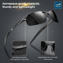 DADA-PRO Polarized Sunglasses Men Sport Driving Sun Glasses Ultralight Al-Mg Mirrored Shades UV400 Protection | Grey — 5