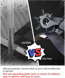 Leather Hole Punch,Belt Hole Puncher for Leather, Revolving Punch Plier Kit for Watches, Handbags, Punch Tool for Belts Diameter : 4.5/4 /3.5/3/2.5/2mm. | 17oz — 5