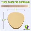 Metatarsal Firm Tan Foam Foot Pad - 1/4" Thick Foam Pad Cushions - 6 Pairs 2
