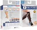 Truform Sheer Compression Stockings, 15-20 mmHg, Women's Knee High Length, Open Toe, 20 Denier, Light Beige, Large | Large (1 Pair) — 3