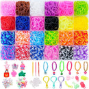 XKDOUS 24 Colors Rubber Band Bracelet Kit, Rubberband Bracelet Making Kit — 1