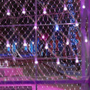 LJLNION Christmas Net Lights, 360 LED 12ft x 5ft Connectable Christmas Mesh Fairy String Lights,8 Modes Low Voltage Safe Adaptor for Xmas Trees, Bushes, Wedding, Outdoor Garden Decorations, Purple — 7