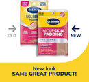 Dr. Scholl's Moleskin Padding Strips, 3 Strips // Thin, Flexible Cushioning & Pain Relief - Cut to Any Size - Doctor Recommended - Moleskin Tape - Strip Size 4 1/8 Inches x 3 3/8 Inches | 3 Count (Pack of 1) — 2