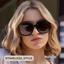miyya Bug Eye Oversized Polarized Sunglasses Womens, Trendy Retro Sun Glasses for Women 2025, Oversized UV Protection Shades | Black/Black — 6