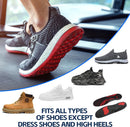 YCMM 1.4-Inch High Arch Orthotic Insoles 220+ lbs for Plantar Fasciitis Relief, Shock Absorbing All Day Standing Comfort Flat Feet Work Boot Shoe Inserts with Ventilation Holes for Men & Women - Black-no Ventilation Holes — 6